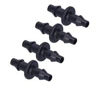Yechiry 2 Way Drip Irrigation Connector for Garden, 4mm or 7mm, 100 Piece | Barbed Straight Fitting, Tool Free Setup, Hose Adapter for Lawn Farm Greenhouse Watering