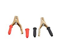 Yechiry 200A Car Battery Clamp Set, Durable Pure Copper Red Black Clip Connectors for Electrical Testing and Charging, 2pcs - 5.9in