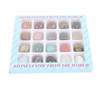 Yechiry 20Pcs Rock Science Kit, Mineral Collection Geology Kit, with Rock Identification Chart for Kids Over, 5 Educational Specimens for Budding Geologists