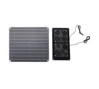 Yechiry 20w 18v Solar Powered Panel Exhaust Fan, Photovoltaic Vent Fan Monocrystalline Silicon IP67 Water Proof Simple Installation for Shed Chicken Coop Dog House Greenhouse