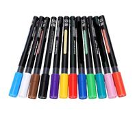Yechiry 24PCS Acrylic Paint Markers for Rock Painting, Quick Dry Fine Tip | Washable Water Based Pens, Multi Surface Art Set for Canvas Wood Glass Ceramic