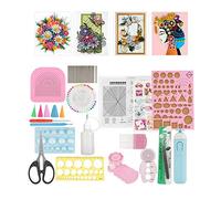 Yechiry 24Pcs Paper Quilling Tools Kit, DIY Craft Set with Electric Slotted Pen & Storage Box, for Kids, Adults to Create Complicated Shapes, Patterns