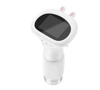Yechiry 2in Screen Handheld Microscope, 100 to 1000X Zoom Real Time HD Imaging Portable Microscope with 8 Adjustable Leds for Kids Adults Educational Science Exploration (White)