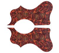 Yechiry 2Pcs Guitar Guard Set, Stylish and Durable Pickguards for Acoustic Guitars, Perfect for Decoration and Scratch Defense (Brown)