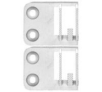 Yechiry 2Pcs Sewing Machine Feed Dog Multi-Functional E-Shaped Needle Plate for Compatible Durable Iron Material 35mm/1.4in