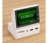 Yechiry 3.5 Inch Mini PC Screen with USB Hub, HD Temperature Display Mini Sub Display Screen for Desktop Computer PC Dynamic Wallpapers Photo Slideshows Video Playback