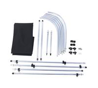 Yechiry 3 Bow Top Boat Cover, Waterproofing Sun Shade 600D Polyester Boat Canopy with 1in Aluminum Alloy Frame for Jon Boats Runabouts