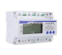Yechiry 3 Phase 4 Wire Energy Meter, Backlit LCD Display Bidirectional Measurement Meter, DIN Rail Mount with MODBUS RTU Protocol, Ideal for Residential Commercial Industrial Use
