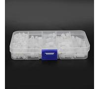 Yechiry 300 Pcs Nylon Standoff and Nut Combo, Practical and Sturdy for Diverse Projects, Complete Set of Female-Female and -Male Standoffs in White/Black (White M3 nylon screws 300 pieces/box)