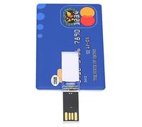 Yechiry 32GB Unique Card Shaped USB Flash Drive for Data Storage and Transfer, Portable U Disk for School and Office Use, Ideal As a Family and Friends, ABS Material