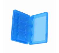 Yechiry 3DS DSL DSI LL Game Card Case Holder Storage Box for 28 Cards Protective Portable Pocket Design Suitable for Game Collection White PP (Blue)