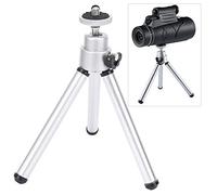 Yechiry 3PCS Aluminium Alloy Mini Tripod, Lightweight Anti-Shake Telescope Tripod for Photography, Silver, Maximum Load 0.3kg
