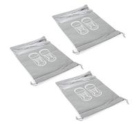 Yechiry 3Pcs Breathable NonWoven Fabric Shoe Storage Bag Dust Proof Travel Organizer for Home and Travel Large Size (No harm in Cloth Shoe Bag Large Print)