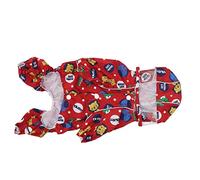 Yechiry 4 Legs Pet Rain Slicker Durable Hooded Design for Rainy and Windy Days Lightweight Polyester 1 X Dog Poncho (L)