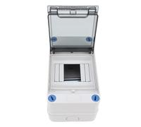 Yechiry 4 Way Circuit Breaker, IP66 PC ABS Breaker Box with Din Rail, Distribution Protection Box for Indoor Outdoor