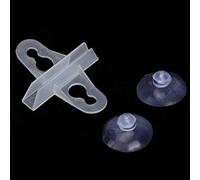 Yechiry 40PCS PVC Fish Tank Separator Clip Strong Adsorption for Multi-Species Compartment (White)
