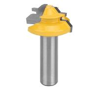 Yechiry 45 Degree Router Bit 12x1-3/8 Durable Cutter for Woodworking Tasks Cemented Carbide Milling Tool (#1)