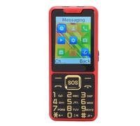 Yechiry 4G Elderly Mobile Phone, Big Buttons Cell Phone for Elderly with 2.6in Screen SOS Buttons Camera 2500mAh 3 Slots Speed Dial Dual Flashlight (Red)