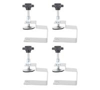 Yechiry 4Pcs Drawer Fixing, Adjustable Stainless Steel Clamp with Non Slip Press, Woodworking Front Panel Installation Tool for Drawers, Cabinets & Cupboards