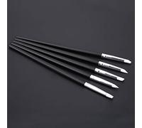 Yechiry 5 PCS Silicone Nail Art Sculpture Pens for Professional Artists and Enthusiasts, Ideal for 3D Effects and Cleaning Clay Sculptures, Wooden Handle Design