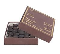 Yechiry 50pcs 12mm Red Leather Cue Tips, High Density Snooker Pool Cue Stick Tips, Soft Texture for Pool Eight Nine Ball Billiard Game Replacement