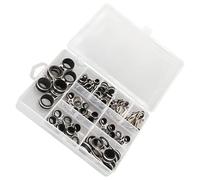 Yechiry 55Pcs Fishing Rod Guides Line Rings Set, Stainless Steel Ceramic Tip Rings, 9 Sizes Rod Ring Set with Slick Crafted Ceramics, Ideal for Repair Rebuilding Saltwater Freshwater