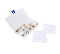 Yechiry 57PCs Pyrography Pen Tip Set with Various Shapes for Welding and Engraving, Durable Copper Material, Perfect for Artists