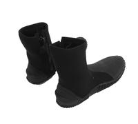 Yechiry 5mm High Top Diving Boots, Slip Water Shoes for Surfing Swimming Beach Activities with Side Zipper & Hook Loop Closure, Ideal for Water Sports (Size 9(ID 18.9mm / 0.74in C 59.5mm / 2.34in)