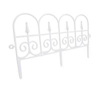 Yechiry 5PCS Decorative Garden Fence, Border Panels Rustproof Landscape Edging for Outdoor Patio Lawn Flower Bed with Interlocking System Easy Setup (34x58cm)