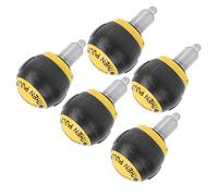 Yechiry 5pcs Fitness Pop Pull Pin Knob Smooth Synthetic Cardboard Handle Spring Knob for Strength Equipment 2x1.8in (Black Yellow)