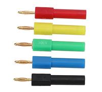 Yechiry 5Pcs High Accuracy Male to Female Banana Plug Adapter for Electronic Instruments Automotive PA Brass 2mm to 4mm