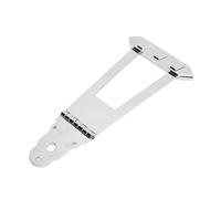Yechiry 6 String Guitar Trapeze Tailpiece Bridge, Alloy Ni Plated Round Head Archtop Jazz Guitar Bridge Replacement, for 6 String Electric Jazz Guitars