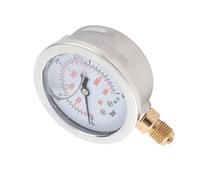 Yechiry 68mm Hydraulic Pressure Manometer Pressure Meter 0-400 BAR 0-PSI Double Scale with G1/4 Thread for Easy Reading