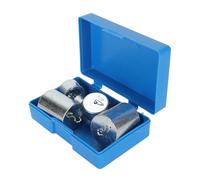 Yechiry 7pcs Double Hooked Weight Set, Plated Steel Science Physics Laboratory Hook Weights with Storage Case, for General Science Physics Laboratory Work
