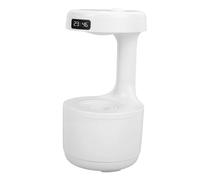 Yechiry 800ml Cool Mist Air Humidifier, LED Digital Clock Humidifier, Anti Gravity with Quiet Mist & Knob Control, Ideal for Bedroom, Office & Nursery Plants (White)