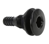Yechiry ABS Boat Through Hull Connector 3/4in Hose Coupling for Onboard Plumbing Systems, 1 Pack (Black)