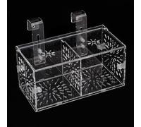 Yechiry Acrylic Fish Isolation Box, Transparent Aquarium Hatchery Incubator, Hook Sucker Fish Holder with Breeding Design, Ideal for Big Baby Holder (20CM*10CM*10CM)
