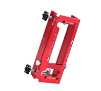 Yechiry Adjustable Aluminum Alloy Door Hinge Jig, Router Template Kit with Depth Gage & Self Centering Drill Bit, Ideal for 2.5in, 5in Length, 1/4in & 5/8in Radius Square Corner Door