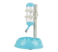 Yechiry Adjustable Dog Food and Water Dispenser, Eco-Friendly 1,800g Capacity Feeder and 500ml Bottle for Pets of (Blue)