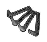Yechiry Adjustable Silicone Skate Guards Soft Protector for Hockey and Figure Skates Size 24 to 42 2 Pairs (Black)