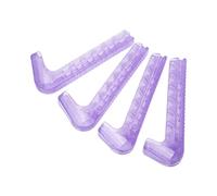 Yechiry Adjustable Silicone Skate Guards Soft Protector for Hockey and Figure Skates Size 24 to 42 2 Pairs (Purple)