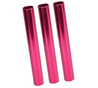 Yechiry Aluminum Alloy Track Field Relay Batons, Wear Resistant for Running Race Team, Brightly Colored Easy to Distinguish, Ideal for Indoor and Outdoor Racing (Rose Red)