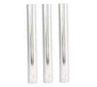 Yechiry Aluminum Alloy Track Field Relay Batons, Wear Resistant for Running Race Team, Brightly Colored Easy to Distinguish, Ideal for Indoor and Outdoor Racing (Silver)