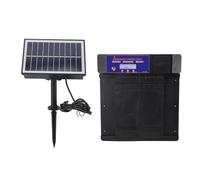Yechiry Automatic Chicken Coop Door Opener, Intelligent Double Open Opener, Solar Powered Timer with LED Display & Anti Pinch Function, Ideal for Chickens, Ducks, Geese & Poultry (Black)