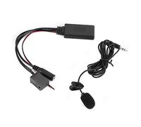 Yechiry AUX-IN Cable Adapter for Car Stereo Bluetooth Microphone with 12Pin Connector Fit for Astra Zafira Tigra Black Durable 1 Unit