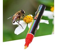 Yechiry Bee Queen Marker Pen, Plastic Mark Paint Tool, 8 Colors Mark Paint Tool with Beekeeping Feature, Ideal for Beekeeper Equipment (Red)