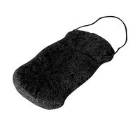 Yechiry Body Sponges Flutter for Facial Care and Personal Use Made of Glucomannan Suitable for All Skin Types (Long Waves Black (Dry))