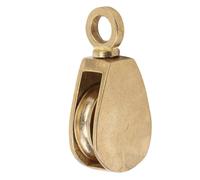 Yechiry Brass Flag Rope Pulley, 360° Rotating Boat Pulley with Smooth Operation for Signal Flags & Banners, Suitable for Ships, Yachts, Boats