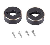 Yechiry Brass Rear Axle Counterweight Blocks for SCX30, High Strength, Smooth Navigation, 1 Pair for RC Car Enthusiasts, Brass, 2 X Weights