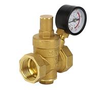 Yechiry Brass Water Pressure Regulator with Adjustable Meter for Efficient Water Control for Home Use